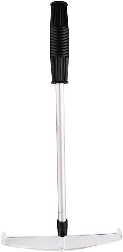 Thijox - Casino Telescopische Hark 70 cm - Verstelbare Flexibele Hark voor Poker Tafel Accessoires - Roestvrij Staal, Acryl en ABS - Ideaal voor Feest