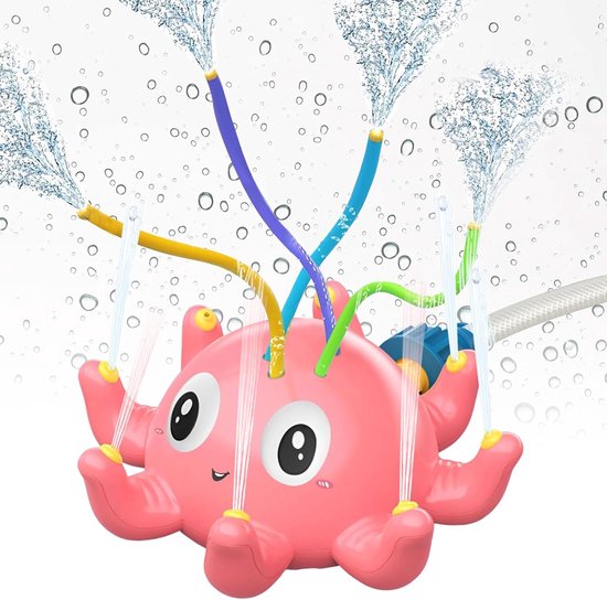 Thijox - Waterspeelgoed Buiten - Sprinkler Grasmaaier Tuinspeelgoed voor Kinderen - Waterspel in Octopusvorm voor Tuin en Zomerplezier