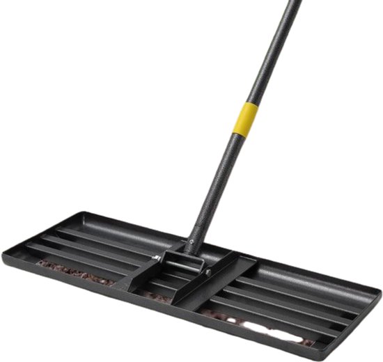 Thuys - Gazonrakel - Grasrakel - Tuinrakel - Egaliseerrakel - Topdressing - Zand verdelen - Tuinieren - Gazon egaliseren - RVS - Ergonomisch van Merkloos	