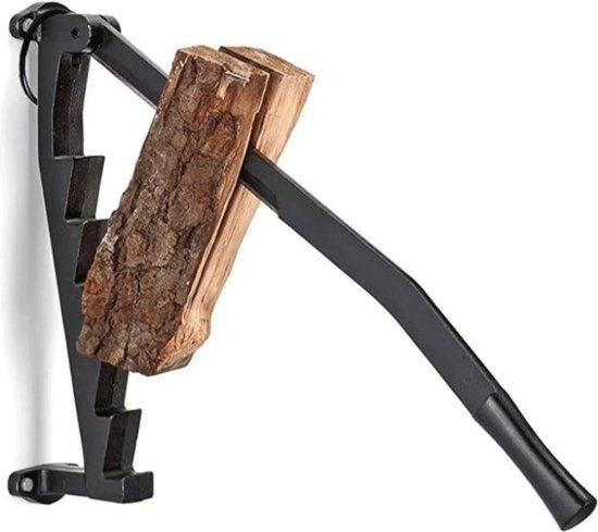 Thuys Houtklover – Houtsplijter – Kloofmachine – Houtklover voor Aanmaakhout – Splijtwig – Carbonstaan – Universeel – Zwart van T