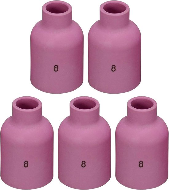 TIG Gaslens Nozzle 1/2" Orifice - Alumina Keramiek - Geschikt voor WP 9 17 18 20 25 26 - Perfect voor TIGlassen - ShopVlot