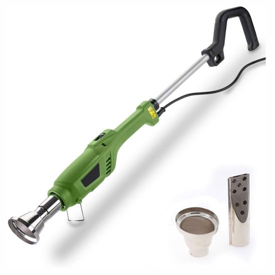 TIM® Onkruidbrander Electrisch - Onkruidbrander - Electrische Onkruidbrander - 650 Graden - Groen- 90cm x 8cm x 6cm