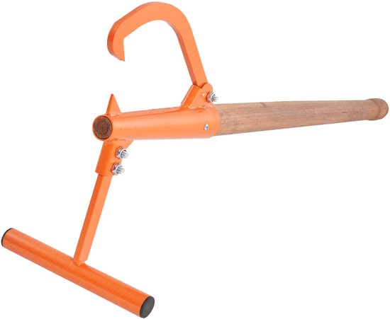 Timberjack, 46,5 Inch, Zware Stamheffer met Houten Handvat, Verstelbare Omkeerbare Haak voor Boomstammen Tot 15 Inch Diameter, Stamheffer voor Rollen, Kappen En Tillen van Timberjack