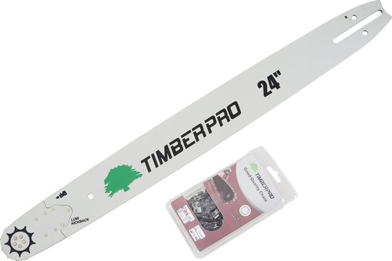 TIMBERPRO - 24"/ 60 cm - ketting + zaagblad voor kettingzaag 58/62cc van TimberPro