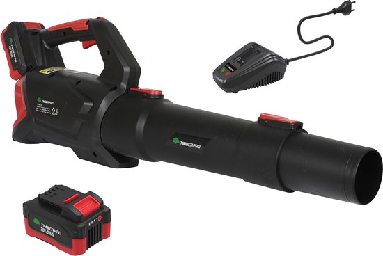 TIMBERPRO - Bladblazer op batterij 20V (incl. 2A batterij en lader), compatibel met batterijen Makita, Dewalt, Milwaukee van TimberPro