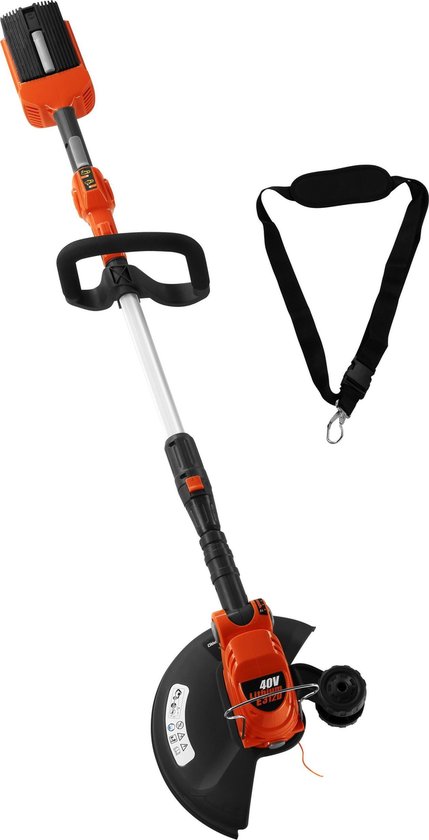 TIMBERPRO - Bosmaaier / Kantentrimmer 40V, 2A batterij + lader. Débroussailleuse / Coupe-bordures 40V, batterie 2A + chargeur