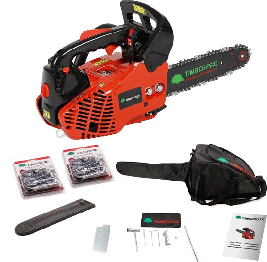 TIMBERPRO- Eenhandige Benzine Snoeizaag - 25,4 cc - Zwaardlengte 25 cm van TimberPro
