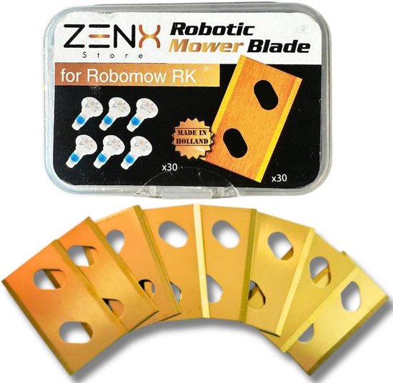 Titanium Robotgrasmaaier Messen voor alle RK Modellen - 30 Stuks, Super Sterk en Scherp van Merkloos	