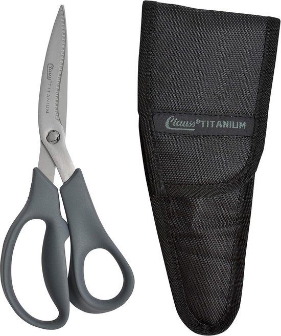 Titanium Versterkte Gebogen Schaar met Afneembare Handvatten - 20 cm van Merkloos	