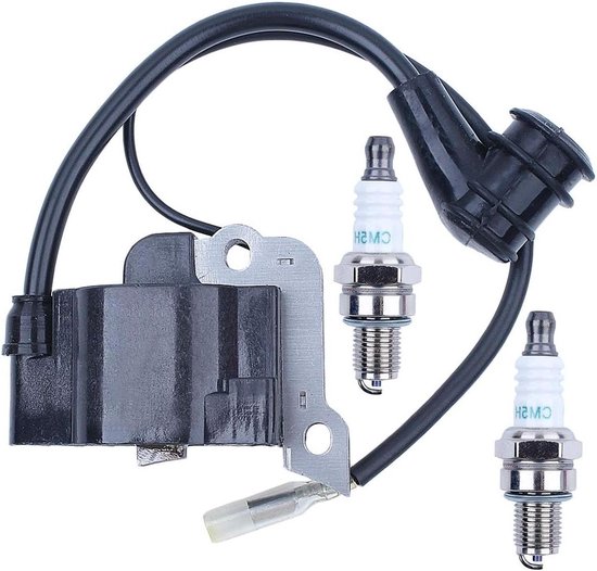 Titel: Ontstekingsmodule met bougieset 2 stuks voor Honda GX35 UMK435 CQ35 (30500-Z0Z-013) heggenschaar met motormotor van Merkloos	