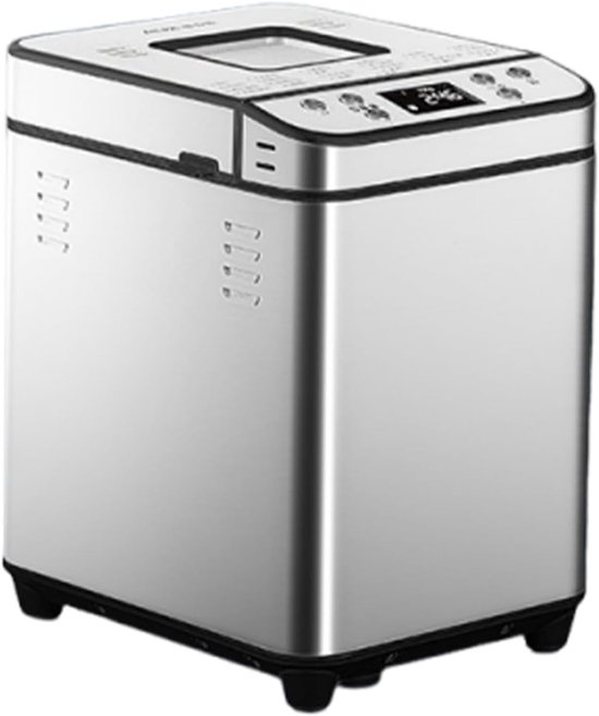 Tnfeeon Automatische Broodbakmachine, 2LB Broodmachine met Dubbele Verwarming, 700 W met 25 programma's en Instellingen, PFAS Anti-aanbakpanvertragingstimer voor Thuis Bakken