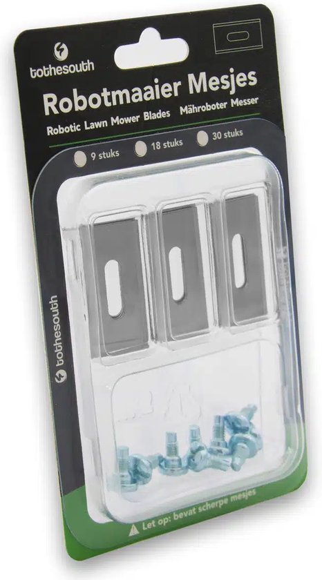 To the South® Endurance Mesjes staal geschikt voor Flymo Robotmaaiers - 9 stuks van To the South