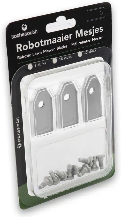 To the South® Robotmaaier Mesjes staal geschikt voor Gardena R38Li - 3 stuks van To the South