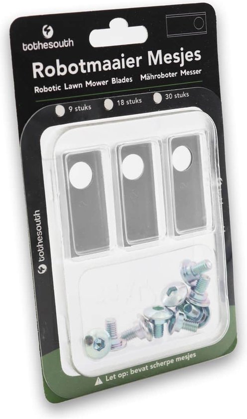 To the South® Robotmaaier Mesjes staal geschikt voor Honda Miimo HRM 520 - 30 stuks van To the South
