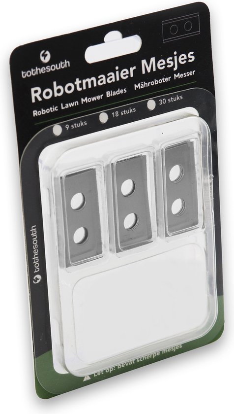 To the South® Robotmaaier mesjes staal geschikt voor PARKSIDE (Lidl Robotmaaier) - Let op: exclusief schroefjes - 6 stuks van To the South