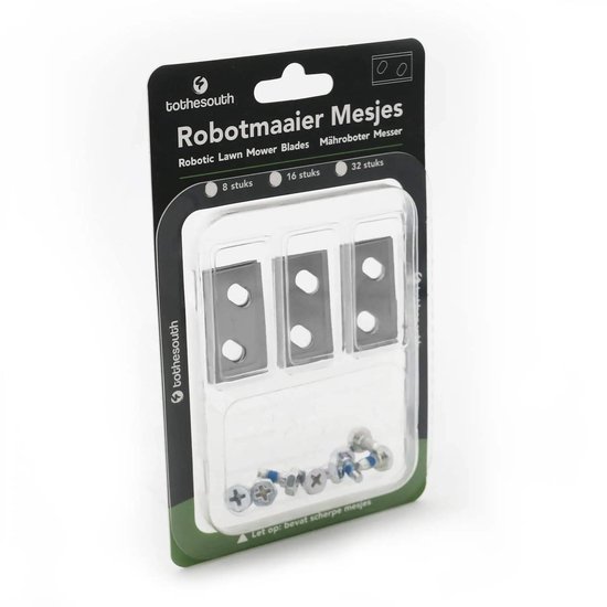 To the South® Robotmaaier Mesjes staal geschikt voor Robomow RKS1500 - 32 stuks van Merkloos	