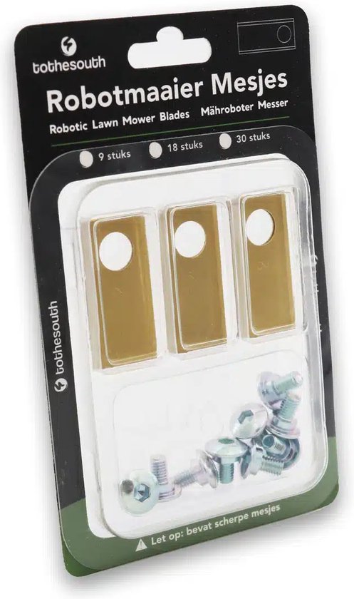 To the South® Robotmaaier Mesjes titanium geschikt voor Honda Miimo HRM 2500 - 3 stuks van To the South