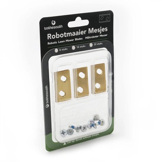 To the South® Robotmaaier Mesjes titanium geschikt voor Robomow RK1000 - 4 stuks van Merkloos	