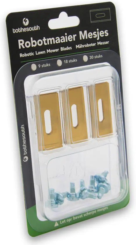To the South® Titanium Endurance Mesjes geschikt voor Garden Feelings Robotmaaiers - 90 stuks van To the South