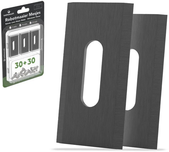 To the South® Universele Endurance Robotmaaier Mesjes geschikt voor o.a. Gardena, Husqvarna, McCulloch, Yard Force, Segway, Garden Feelings, Cramer, ECOVACS, Ferrex & Florabest - Black Coated - 30 Stuks van To the South