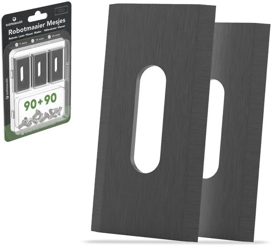To the South® Universele Endurance Robotmaaier Mesjes geschikt voor o.a. Gardena, Husqvarna, McCulloch, Yard Force, Segway, Garden Feelings, Cramer, Ferrex & Florabest - Black Coated - 90 Stuks van Merkloos	