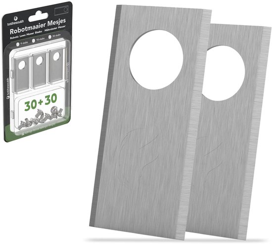 To the South® Universele Robotmaaier Mesjes geschikt voor Honda Miimo HRM 300, 500, 1000, 1500, 1500 Live, 2500, 2500 Live & 4000 Live - Staal - 30 Stuks