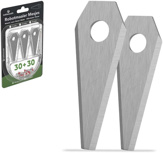 To the South® Universele Robotmaaier Mesjes geschikt voor o.a. Bosch Indego & Honda Miimo HRM 40 (Live) & HRM 70 Live - Staal - 30 Stuks van To the South