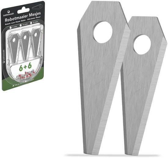 To the South® Universele Robotmaaier Mesjes geschikt voor o.a. Bosch Indego & Honda Miimo HRM 40 (Live) & HRM 70 Live Staal - 6 stuks van To the South