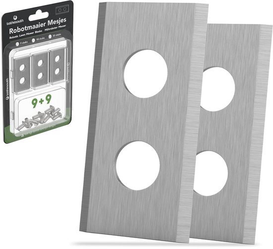 To the South® Universele Robotmaaier Mesjes geschikt voor Worx Landroid, Central Park, Einhell, Fuxtec, Grouw, Güde, Kress, LandXcape, NAC, Orbex, Parkside, Scheppach, Texas, Zoef, Mowox, Practixx, Ecovacs & Ferrex R800 Smart - Staal - 9 Stuks van To the South