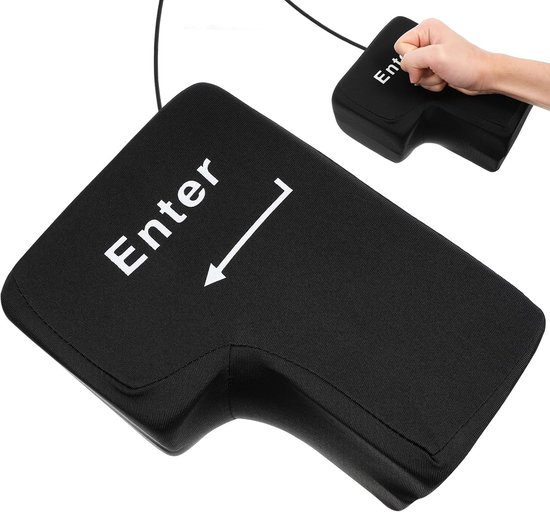 Toets Enter Decor Big Touch Input Grappige Dingen Toetsenbord USB Kussen Ontspannend Toetsenbord Pad Speelgoed - Voer de sleutel in - Kussen Knop Pluche Versieren van Merkloos	