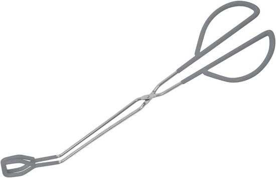 Toilethulp Lange Steel - Zelfafveeg Hulp - Persoonlijke Hygiëne - Anti-slip Siliconen - 38 cm van Merkloos	