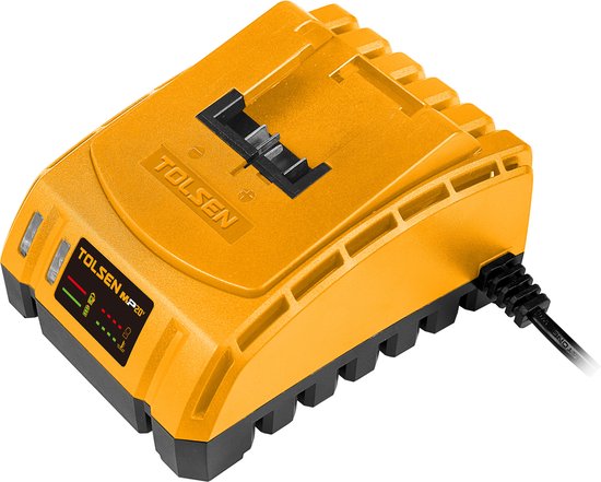 Tolsen Acculader - Snellader 20VDC 2.0A - Geschikt voor Tolsen Accu 2.0Ah 20V - Batterij lader van Tolsen
