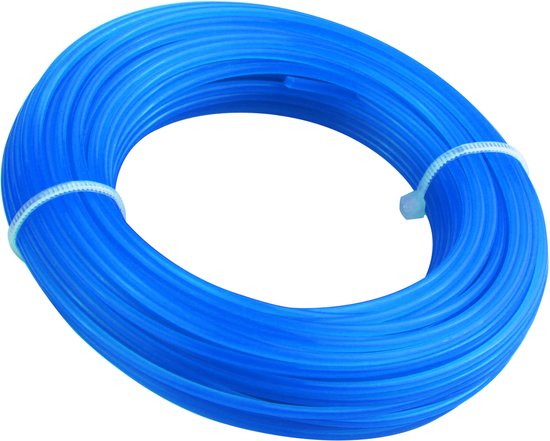 Tolsen Trimmerdraad Blauw 1.6 mm x 15 mtr. - Maaidraad - Vierkante vorm van Merkloos	