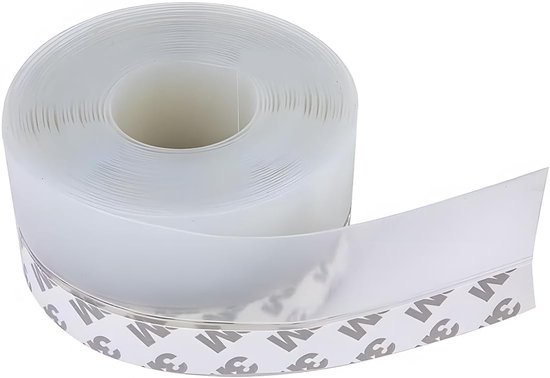 Tomedeks 1 siliconen afdichtstrip 25 mm x 5 m, zelfklevende afdichting, voor deuren, geluidsdicht, stofdicht, voor deuren en ramen (transparant) van Tomedeks
