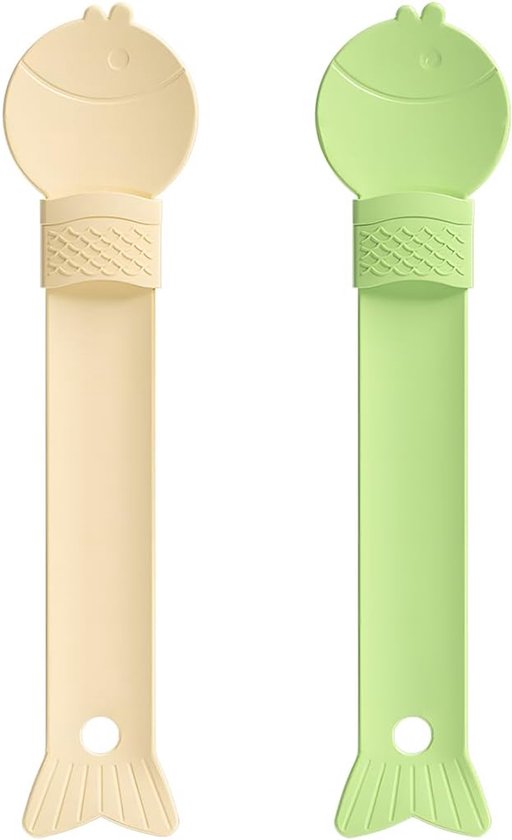 Tomedeks 2 stuks voerlepels voor katten, kattenvoervoerlepels, knijplepels in de vorm van een schattige kattenkop, dispenser, 2-in-1 kattenvoerlepel voor nat voer van Merkloos	