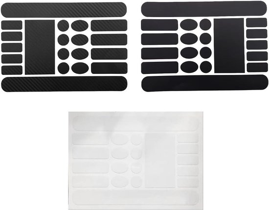 Tomedeks 3 stuks fietsbeschermingsfolie, lakbeschermingsfolie, fiets, kettingsteunen, sticker, beschermfolie, framebescherming, folie, lakbescherming, ketting van Merkloos	