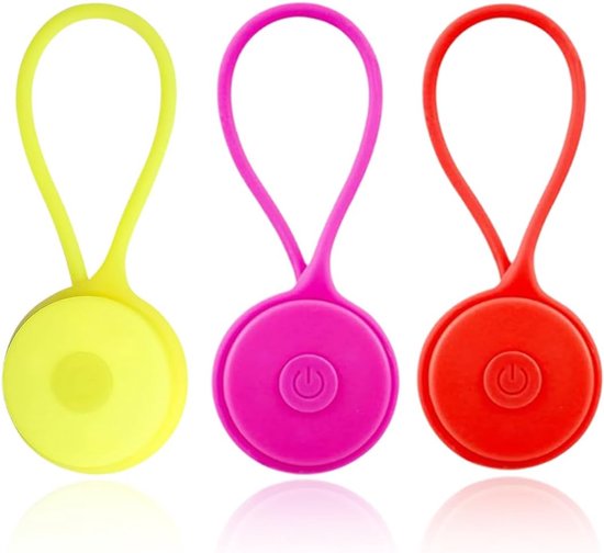 Tomedeks 3 stuks led-knipperende reflectoren, veiligheidslicht, reflectoren voor rugzak, hardlopen, wandelen (B) van Tomedeks