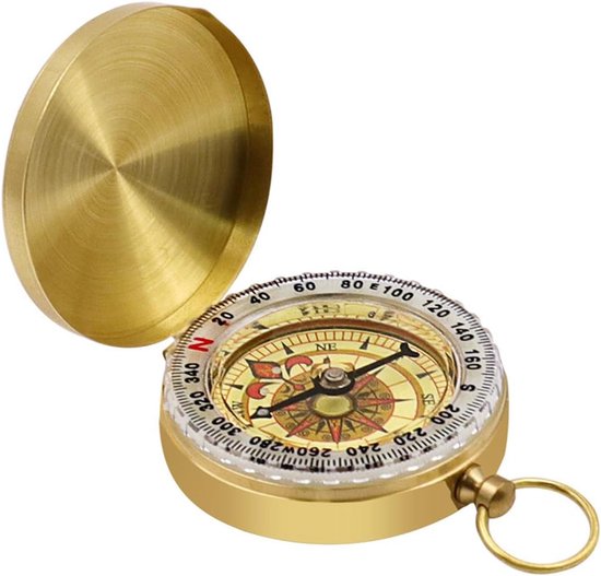 Tomedeks Kompas voor kinderen, kompas, sleutelhanger, 1 stuk, robuust, duurzaam, compact en draagbaar, geschikt voor kamperen, wandelen en andere buitenactiviteiten van Merkloos	