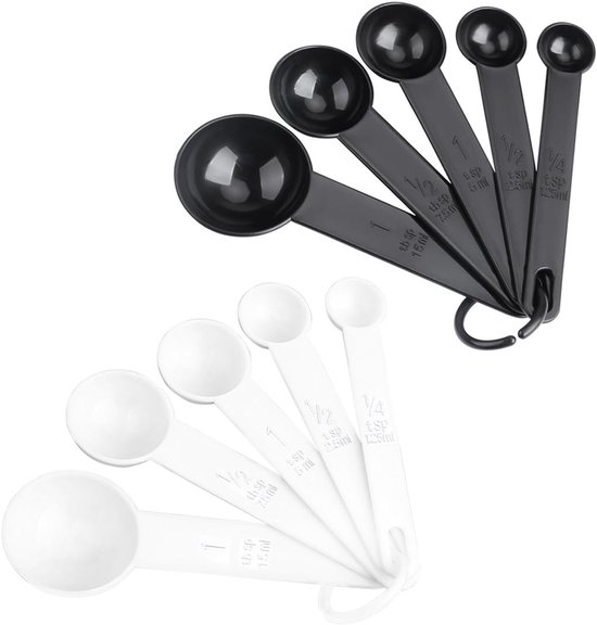 Tomedeks Maatbeker gram, maatlepel, maatlepel, 2 stuks voor vloeistoffen/levensmiddelen/koken/koken van Tomedeks