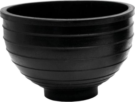 Toolland Gipsbeker, rubber, rond, zwart, 1.5 liter