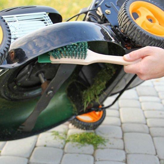 Toolland Grasmaaierborstel hout kunststof 31 cm x 4,4 cm x 4,8 van Merkloos	