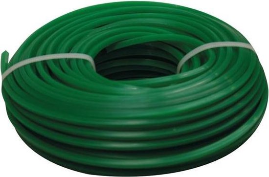 Toolland Trimmerdraad, nylon, groen, 3.2 mm, 100 m van Toolland