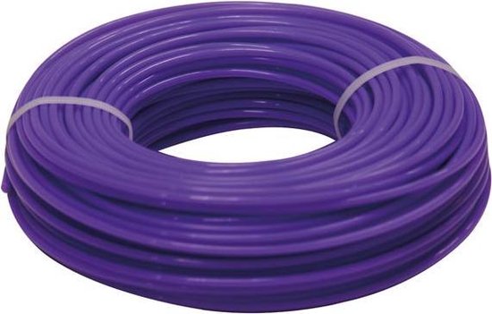 Toolland Trimmerdraad, nylon, paars, 3 mm, 100 m van Toolland