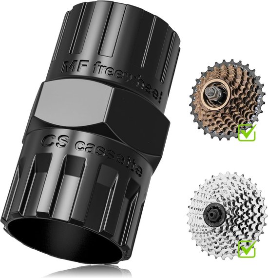 Tooth Wreat Puller - 2 In 1 Bicycle Cassette Tool - Geschikt voor het Verwijderen van Spaarboxen met 12 Tanden en 12 Tanden Vrijloopgereedschap