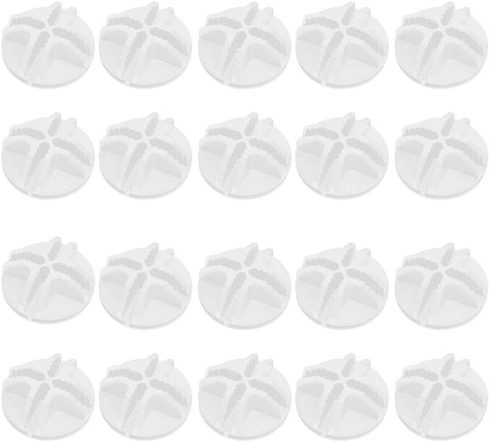 TopHomer 40Pcs Wire Cube Plastic Connectors Interlocking Connectors Wire Grid Bucket Storage Buckle Buckle Clip for Cube Storage Racks and Cabinet Modular Organizer DIY-White van Merkloos	