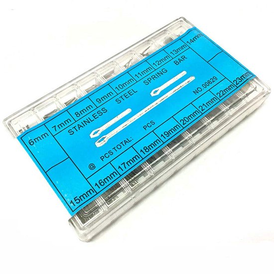 TopHomer horlogeband Pin Set splitpen 6-23MM roestvrij stalen horloge Link Pins Spring Bars voor horlogeband vervangen (Pack van 270) van Merkloos	