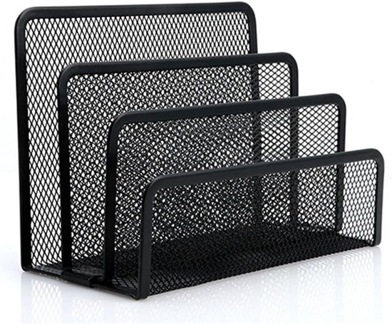 TopHomer Mesh Letter Holder, Metal Vertical Mesh Desk Organizer Paper Post Sorter - 3 Compartments van Merkloos	