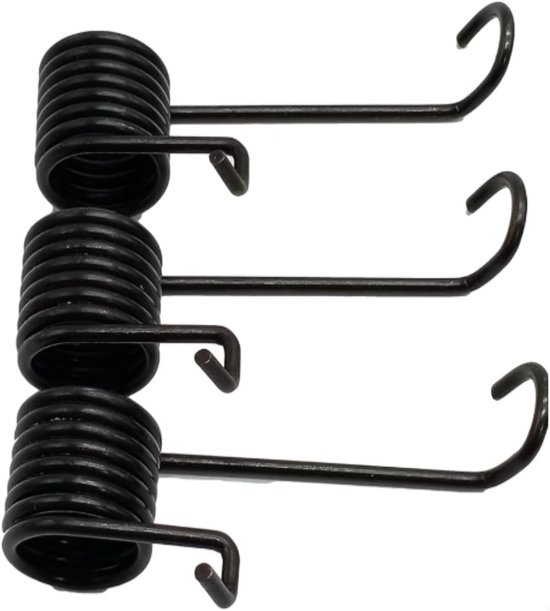 Torsieveer Set - Hefboom Onderdeel - Grasmaaier Onderhoud - Robuuste Staalconstructie - 3 Stuks - Zwart