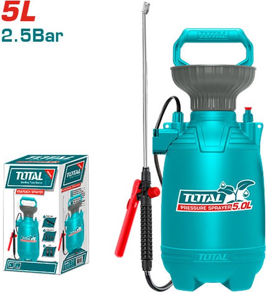Total - Drukspuit - 5L - 2,5 bar van Merkloos	