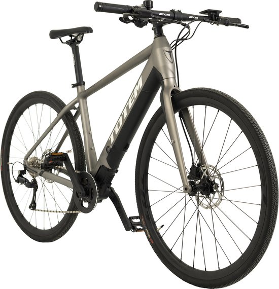 Totem Fiets (elektrisch) TOTEM Urban E-Bike Fitness 28" HWD Mittelmotor 70NM / 6,4Ah platin - van Totem